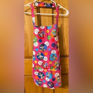 Maxine Cartoon Bubbles On Pink Apron. Pre-owned
